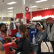 A Target store in San Francisco experiencing long lines due to a software glitch.